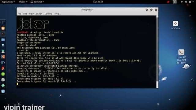 How to make a matrix effect in kali linux - simple step смотреть онлайн