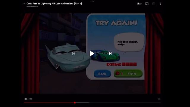 Cars fast as lighting losing animations (version 1-5) смотреть онлайн