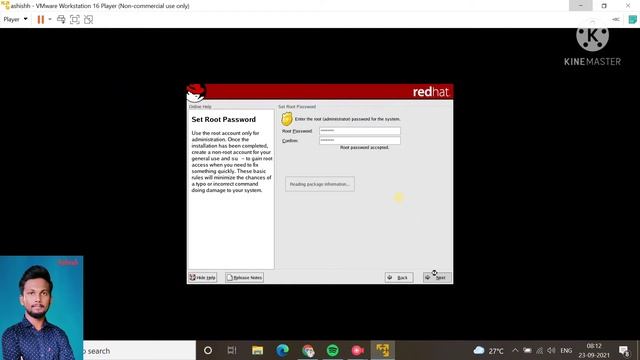 How to install RedHat linux using vmware workstation player 16 |How to install linux| смотреть онлайн