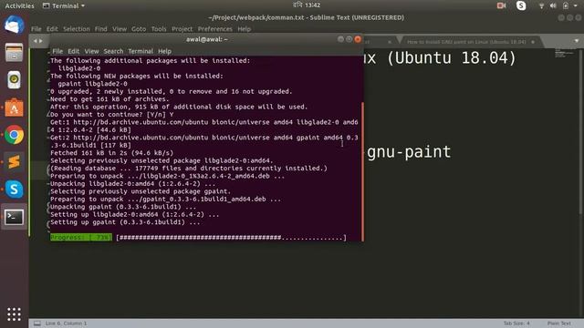 How to Install GNU paint on Linux (Ubuntu 18.04) смотреть онлайн