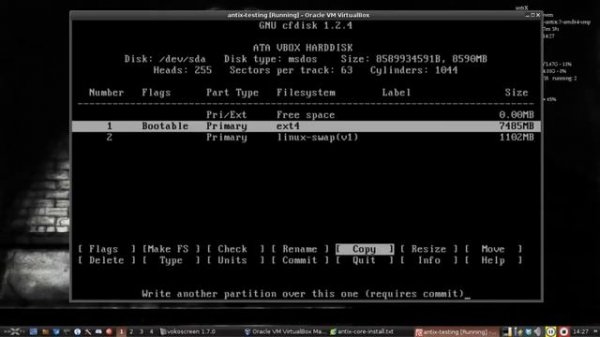 Antix Core - Custom Install Part I - Installing AntiX Core
