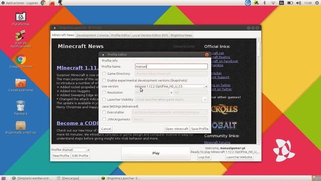 descargando minecraft en ubuntu linux!manuel! смотреть онлайн