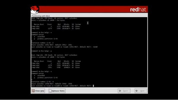 Use Fdisk for create windows & linux partitions