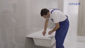 Универсальная инструкция по установке акриловых ванн Cersanit на ножки.