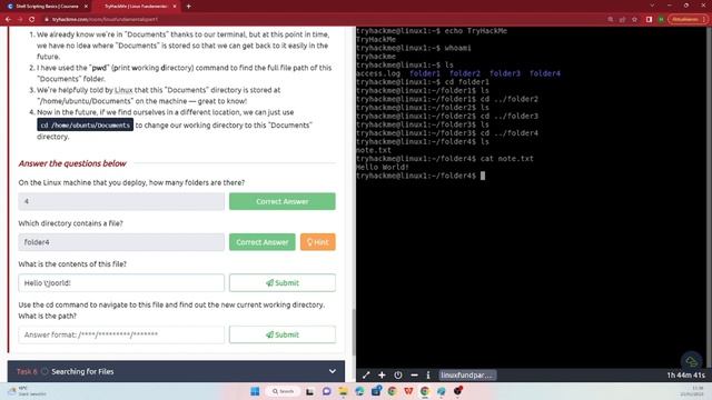 TryHackMe Linux Fundamentals Part 1 answers смотреть онлайн