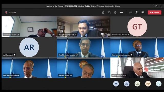 GYCV2020/004 - Merlene Todd v Desiree Price and Ann Jennifer Jeboo (Hearing) смотреть онлайн