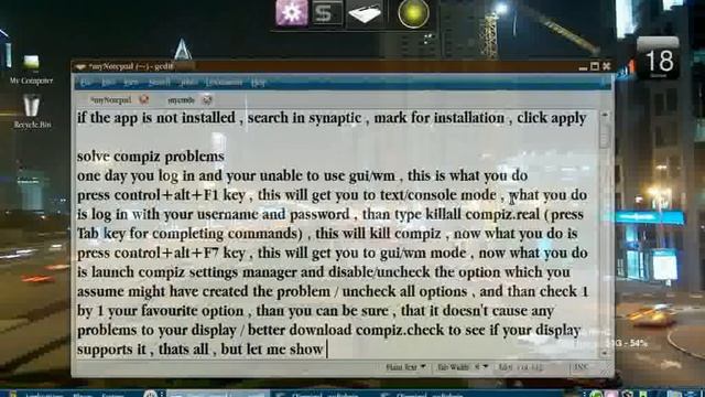 how to solve compiz problems in linux part 1 смотреть онлайн