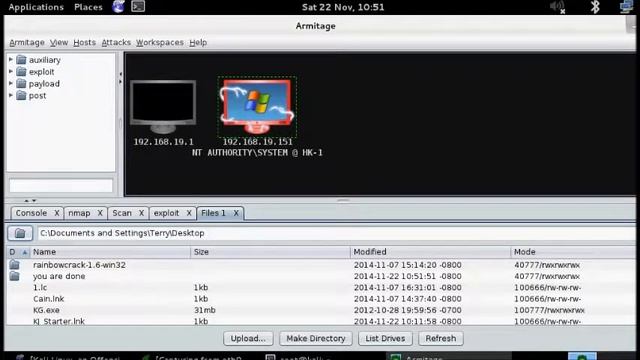 Kali Linux Attack with Armitage смотреть онлайн