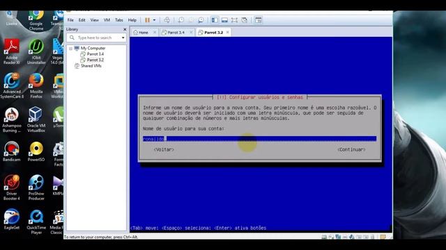 Instalando o Parrot na VmWare смотреть онлайн