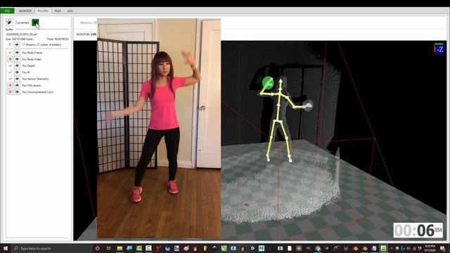 Blender + Kinect (Part 3) - Recording Animations! смотреть онлайн