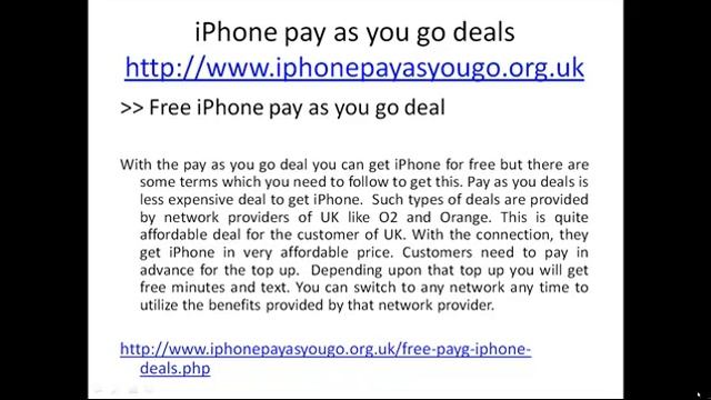 iPhone pay as you go deals смотреть онлайн