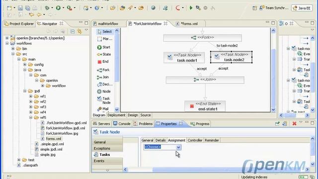 OpenKM - Workflow course ( lesson 10 ) - Join and fork ( english ) смотреть онлайн