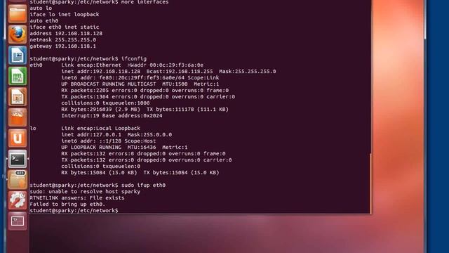 Manually configuring an ethernet interface in Ubuntu Desktop смотреть онлайн