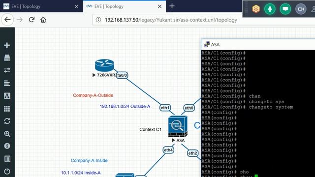 ASA Firewall Multiple Context смотреть онлайн