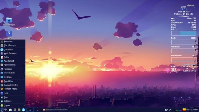 Beautify antiX Linux with wallpaper and IceWM theme customization tweaks. смотреть онлайн
