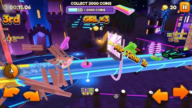 Uphill Rush Water Park Racing - Gameplay Walkthrough Part 2 (iOS, Android) смотреть онлайн