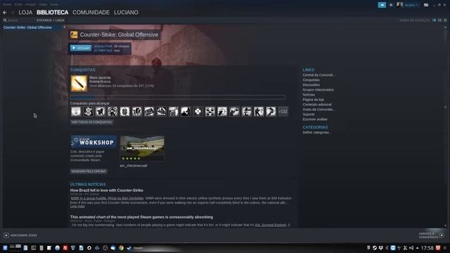 Steam (CS-GO) no Linux (Debian) смотреть онлайн