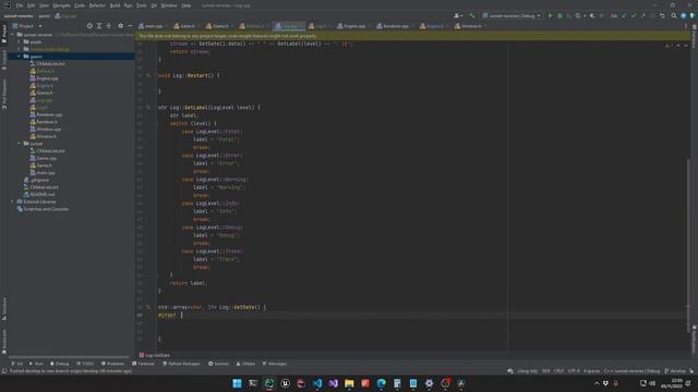 C++ Game Engine - Logging system and standard types - Sunset Reveries 0004 смотреть онлайн