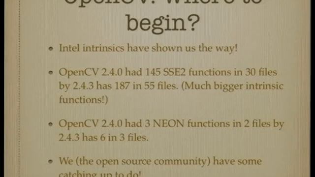 [Linux.conf.au 2013] - Lighting up OpenCV with Ne10 and NEON смотреть онлайн