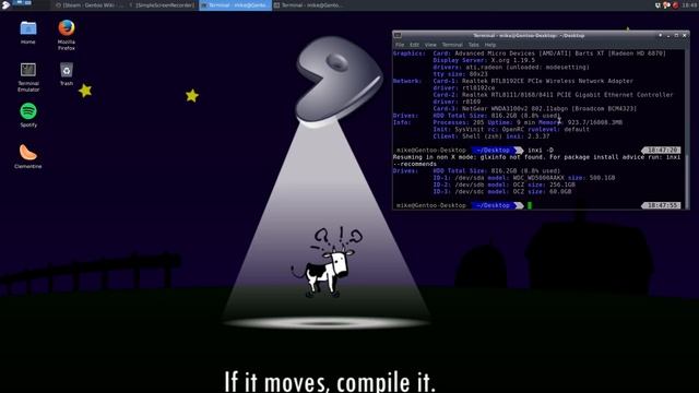 Linux Bytes: inxi and back on Gentoo. смотреть онлайн