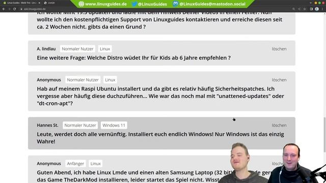 Linux Q&A - Hauke und Jean beantworten Eure Fragen! - Live смотреть онлайн