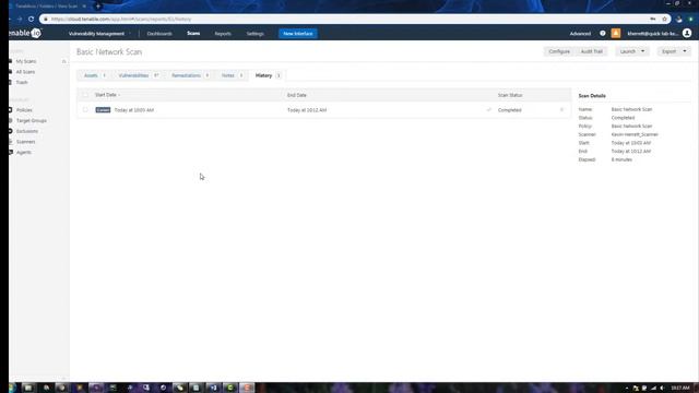 Launch a Basic Network Scan in Tenable.io смотреть онлайн