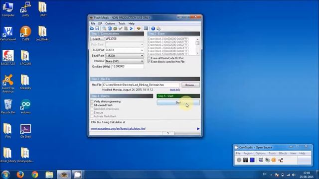 Flash Magic To Program ARM Microcontroller