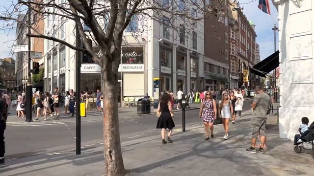 Central London Summer Walk 🇬🇧 PICCADILLY CIRCUS to COVENT GARDEN | Walking tour 4K HDR (August 2022 смотреть онлайн
