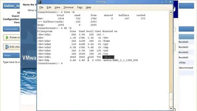 Redhat Enterprise linux 5 VMware Installation part1 смотреть онлайн