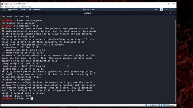 masscan kali linux Live Host Identification смотреть онлайн