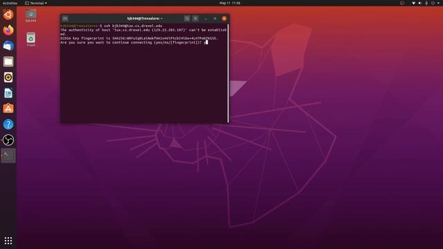 Connecting to Tux from Linux SSH смотреть онлайн