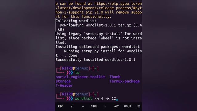 How to create own wordlist using termux // wordlist kese bnaye | by Nitro Hacker смотреть онлайн