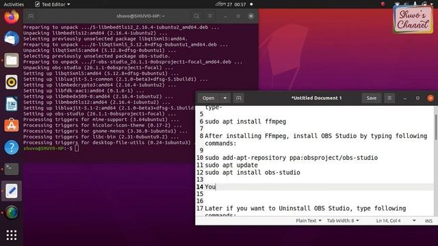 How to install or uninstall OBS Studio from Ubuntu 20.04 смотреть онлайн