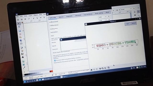Cameo Silhouette Cutting on Linux - Lubuntu + Inkscape Extension смотреть онлайн