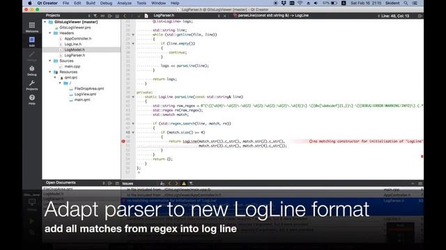 C++ LogViewer [part 4] Support any log file internal format смотреть онлайн