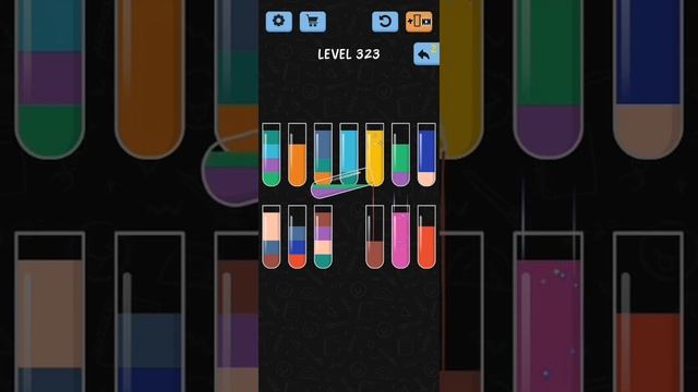 Water Color Sort Level 323 Walkthrough Solution iOS/Android смотреть онлайн