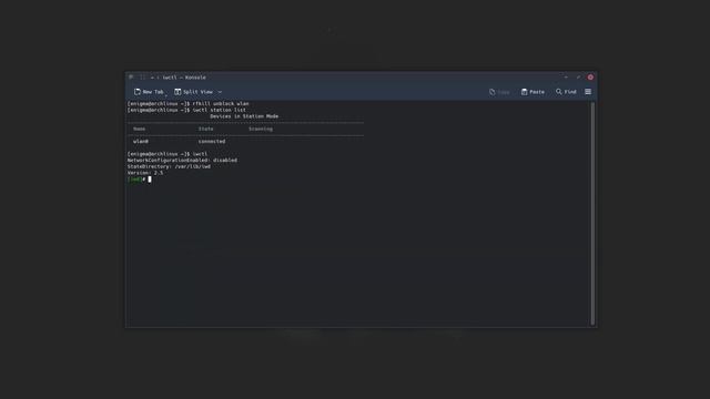 iwctl network, Conectando-se à Internet no Arch Linux. смотреть онлайн