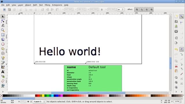 Inkscape CNC (G-Code) tutorial смотреть онлайн