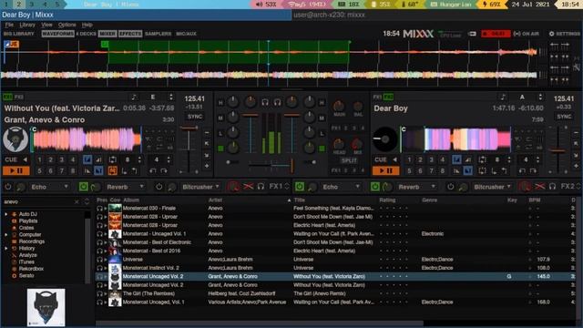 Practicing DJing with Mixxx on Arch Linux смотреть онлайн