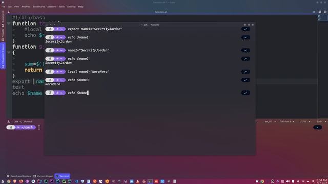 Bash Scripting Course - local vs export vs default смотреть онлайн
