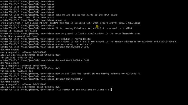 6 Dynamic reconfiguration of modules on the FPGA while the Linux O.S. keeps running смотреть онлайн