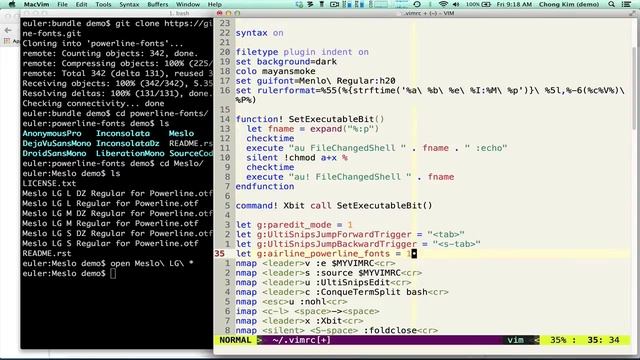vim tips 12 - airline, fonts смотреть онлайн
