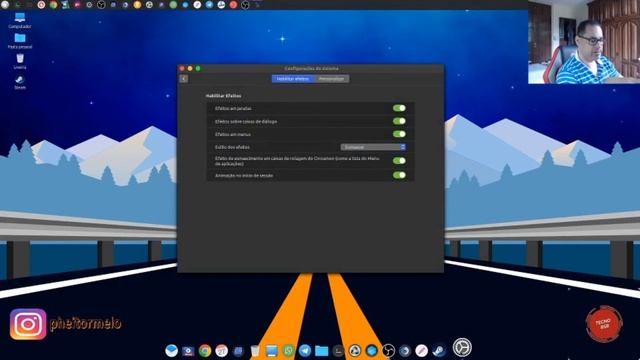 Efeitos visuais nas janelas - Aplicando no Linux Mint смотреть онлайн