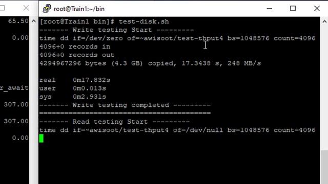 Disk throughput testing with "dd" command смотреть онлайн