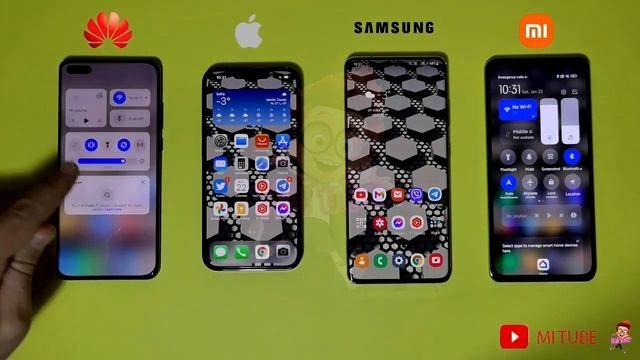 مقارنة روعة بين #هواوى و #أيفون و #سامسونج و #شاومى🔥EMUI 12 VS iOS 15 VS One Ui 4 VS MIUI 13🔥 смотреть онлайн