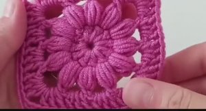 Простой цветочный мотив крючком 🌸 - Вязание крючком для начинающих без схем