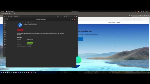 Microsoft Edge su Linux Ubuntu смотреть онлайн