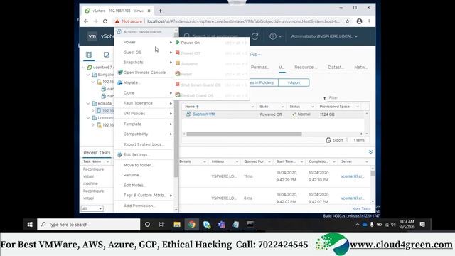 VMWare vSphere 6.7 full course | Day-8 | Best VMware training in Bangalore смотреть онлайн
