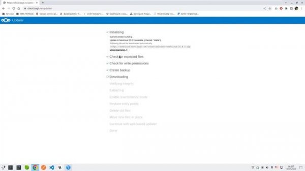 Обновление NextCloud