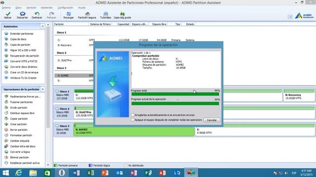 Dividir particiones en AOMEI Partition Assistant Pro | JGAITPro смотреть онлайн